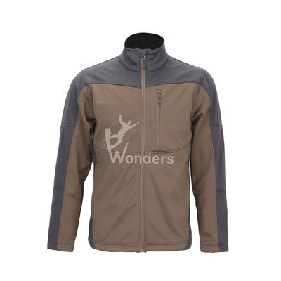 Men’s water-resistant full zip  bonded fleece Softshell jacket