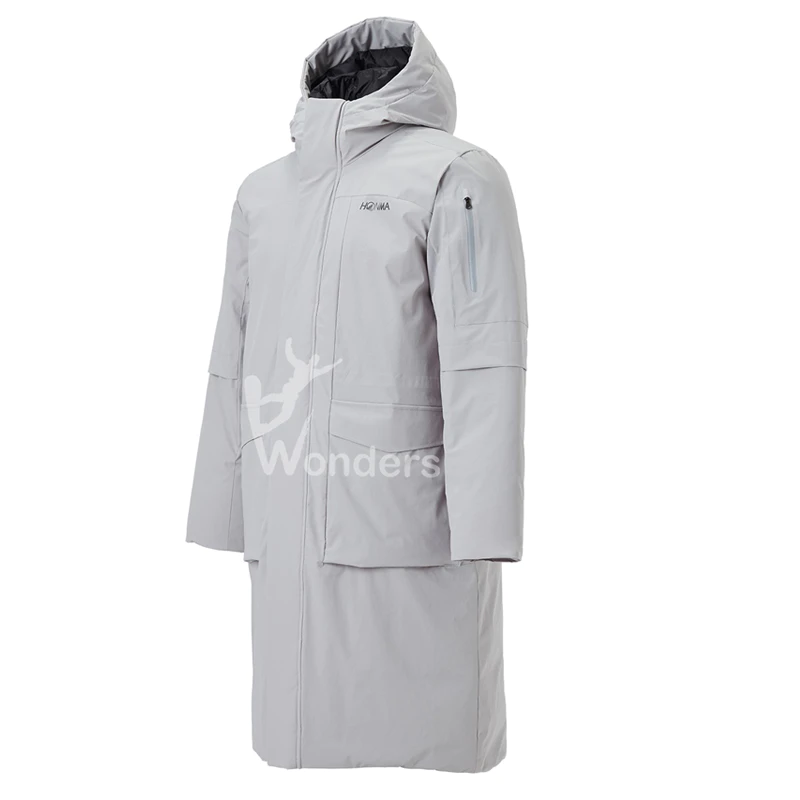 Men’s Waterproof Long Hooded Outdoor Down Puffer Jacket