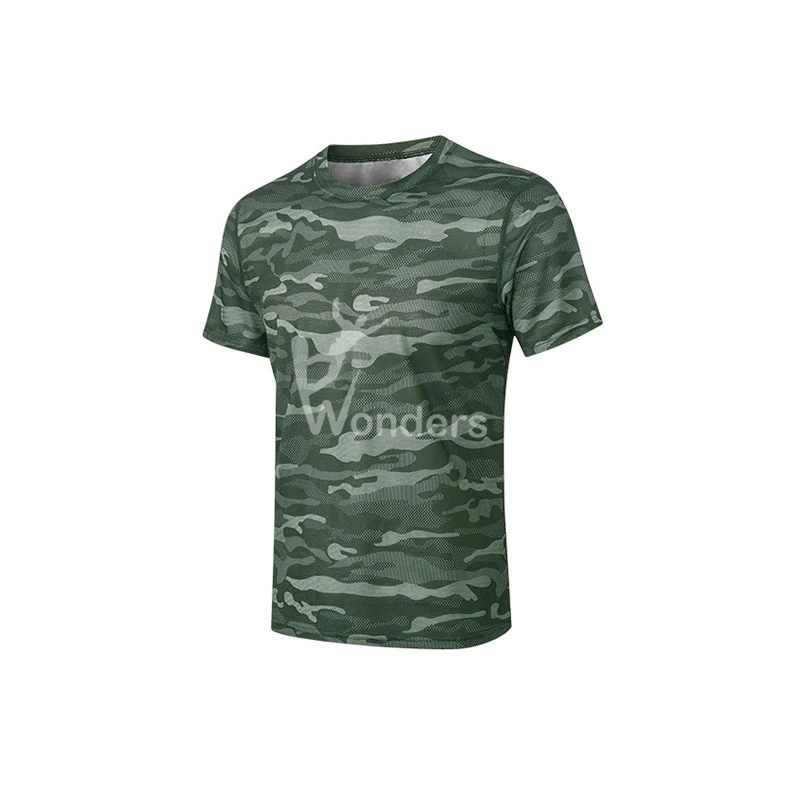 Men's Causal Running Shirt Outdoor Camouflage Printing Tshirt