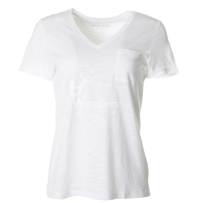 Women’s Cotton Classics T-shirt V-Neck Tee with Chest Pocket