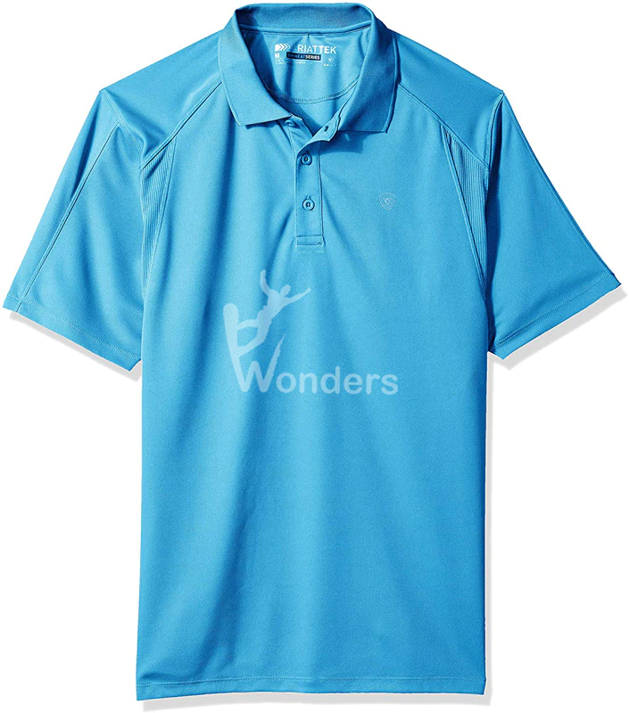 Men's Ac Polo Shirt Short Sleeve Solid Button Golf Shirt