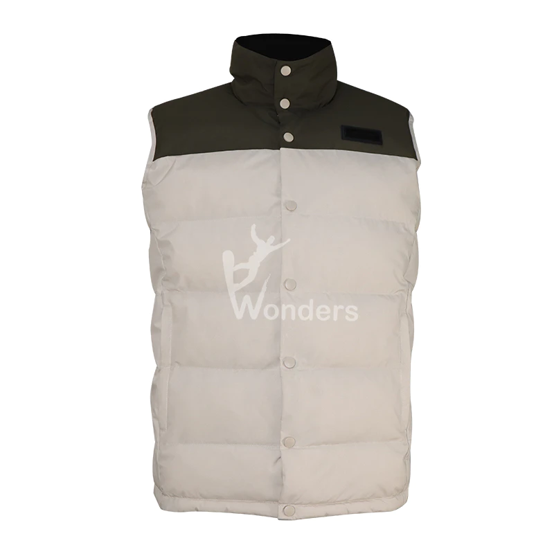 Men’s Puffer Vest, Quilted Lightweight Gilet, Padded Bubble Vest for Winter Sports/Travel/Casual
