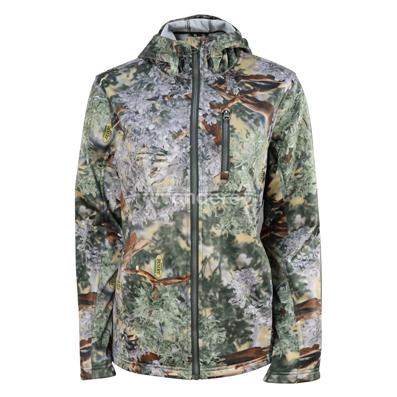 Men's Camo Printing hunter softshell jacket outdoor sports waterproof windproof composite
