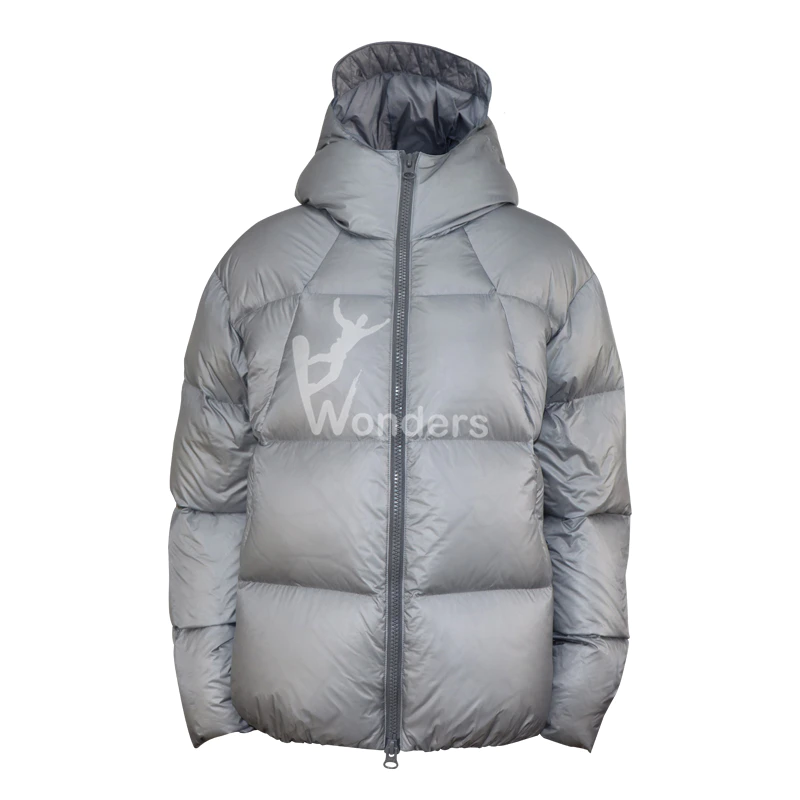 Adult water resistant stretch 80/20 duck down hoodie Jacket