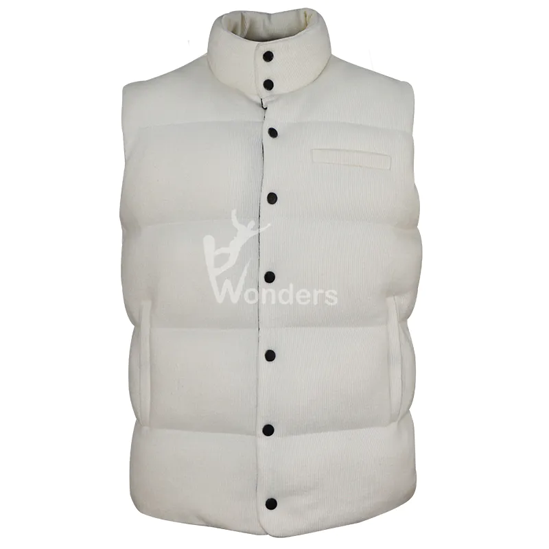 Recycled Men's high quality Knit Wool Padding puffer Vest