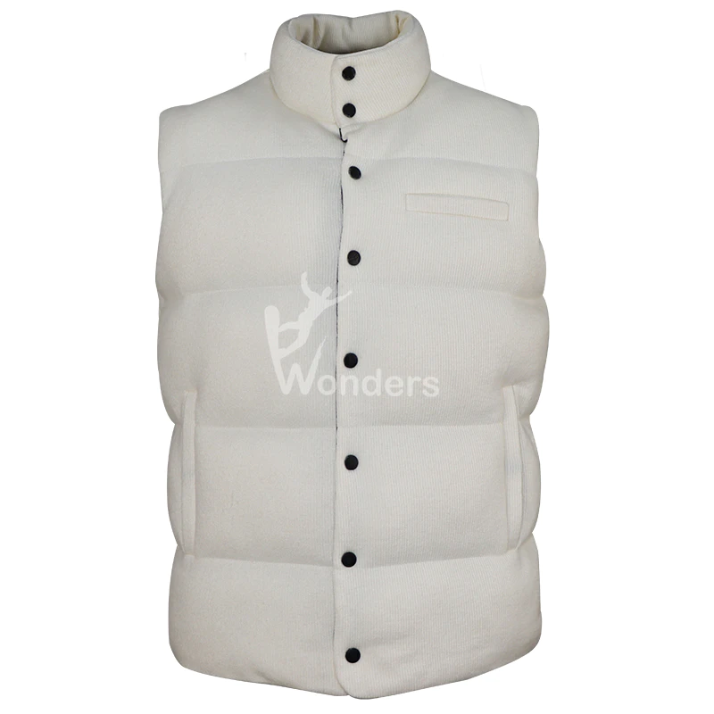 Recycled Men's high quality Knit Wool Padding puffer Vest