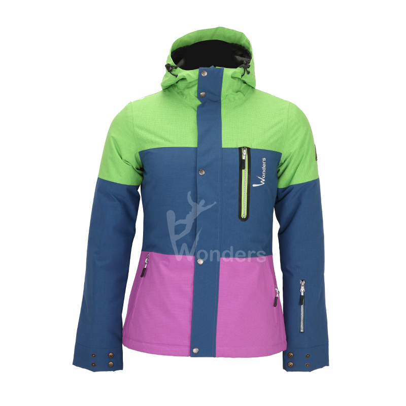 Women's waterproof and breathable light ski jacket warm winter snow coat