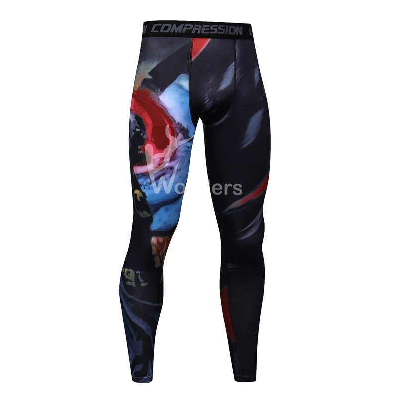 Men's printed skins compression leggings  gym tights