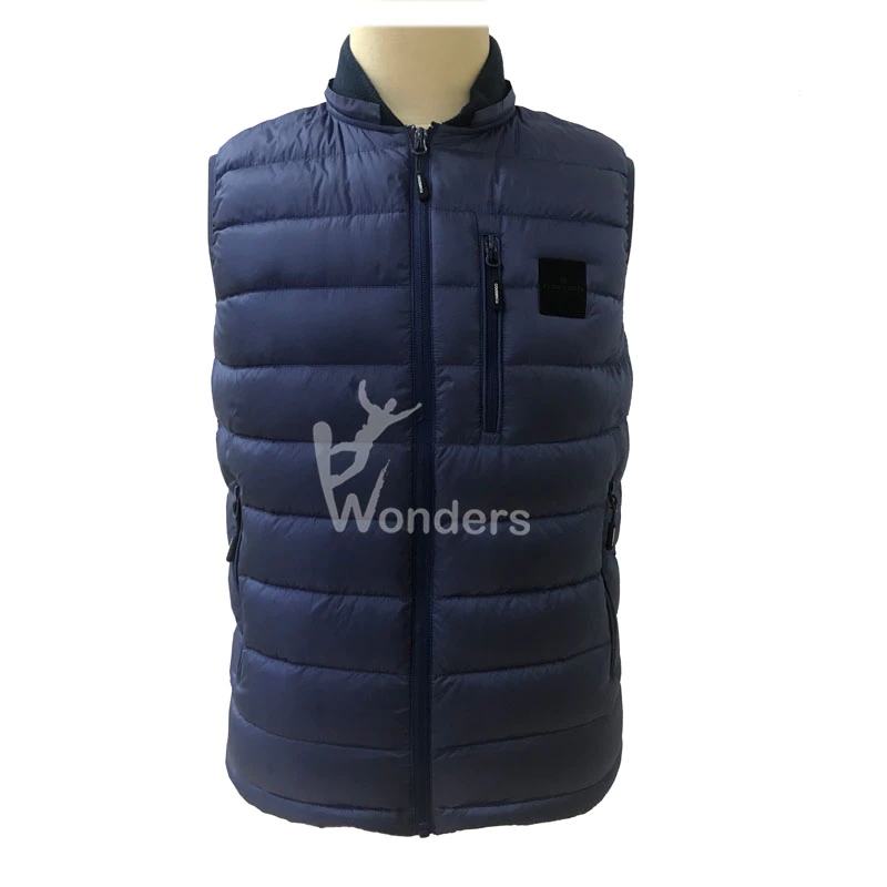 Men's lightweight water-resistant ribstop down puffer vest