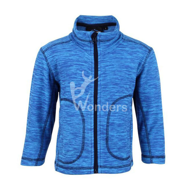 Boy's melange full zip Fleece Jacket