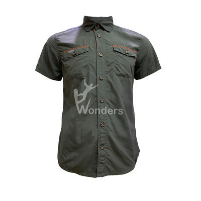 Men’s casual slim fit short sleeve Shirt Styles Work Shirt Cotton Shirt