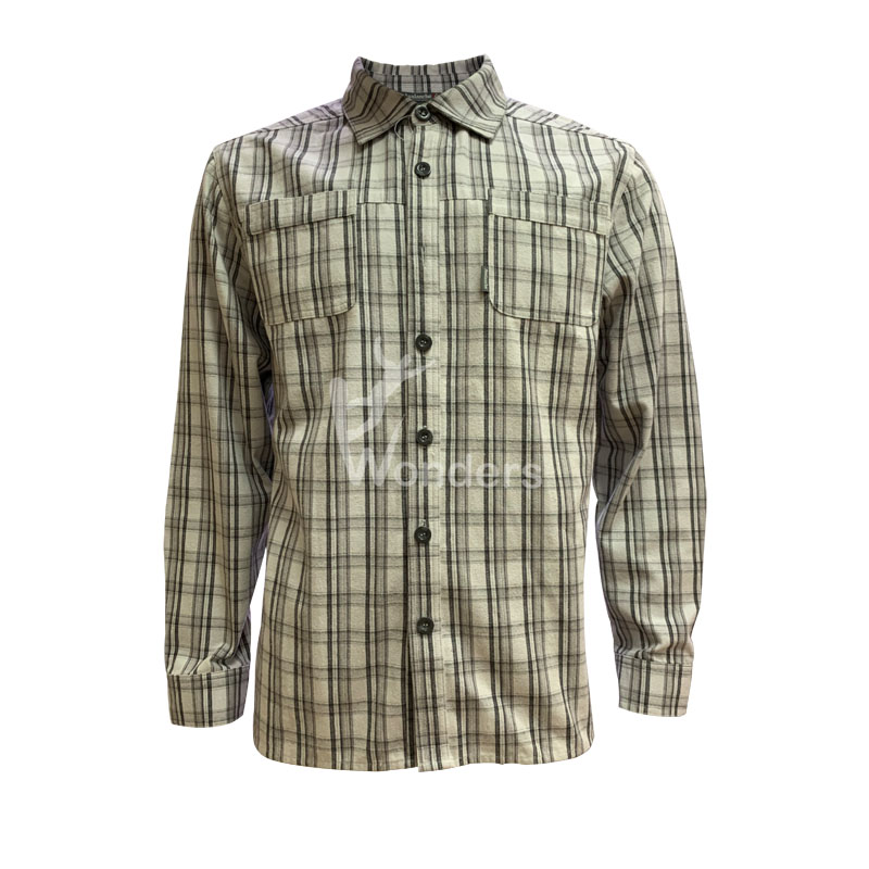 Men’s casual slim fit long sleeve Shirts Mens Standard-Fit Shirt