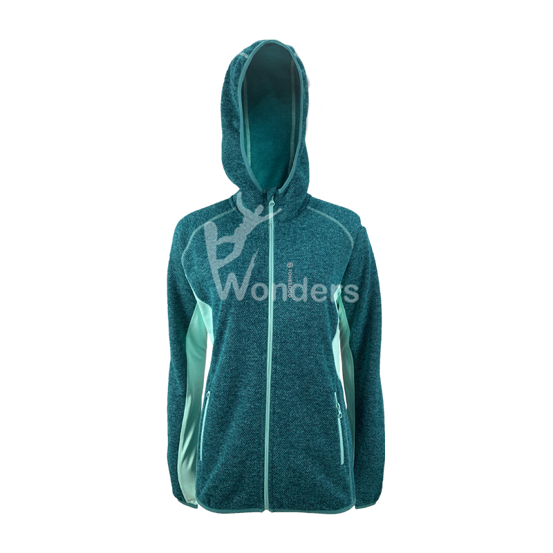 Ladies Fashion Hybrid sweatshirt Shell Jacket