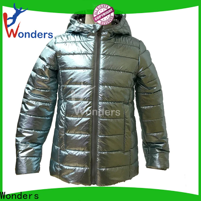 Wonders padded hooded jacket manufacturer bulk production