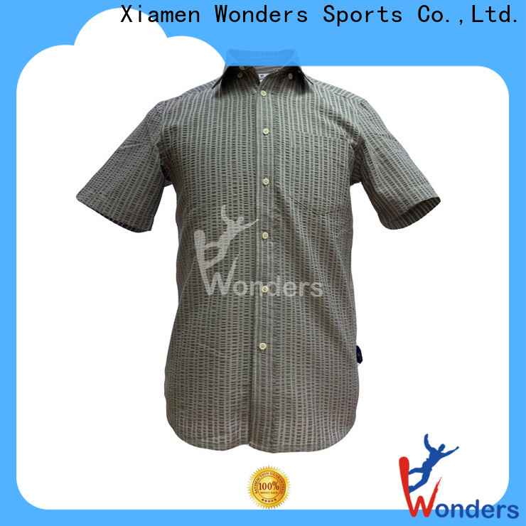 Wonders mens casual summer shirts series bulk production