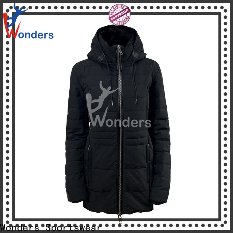 Wonders top quality parka black jacket company for sale