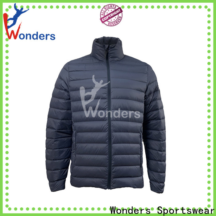 Wonders top quality outdoor down jacket directly sale for promotion