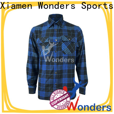 Wonders high quality mens casual check shirts best supplier bulk production
