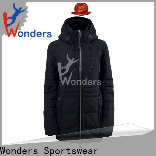 Wonders long black parka jacket wholesale for outdoor