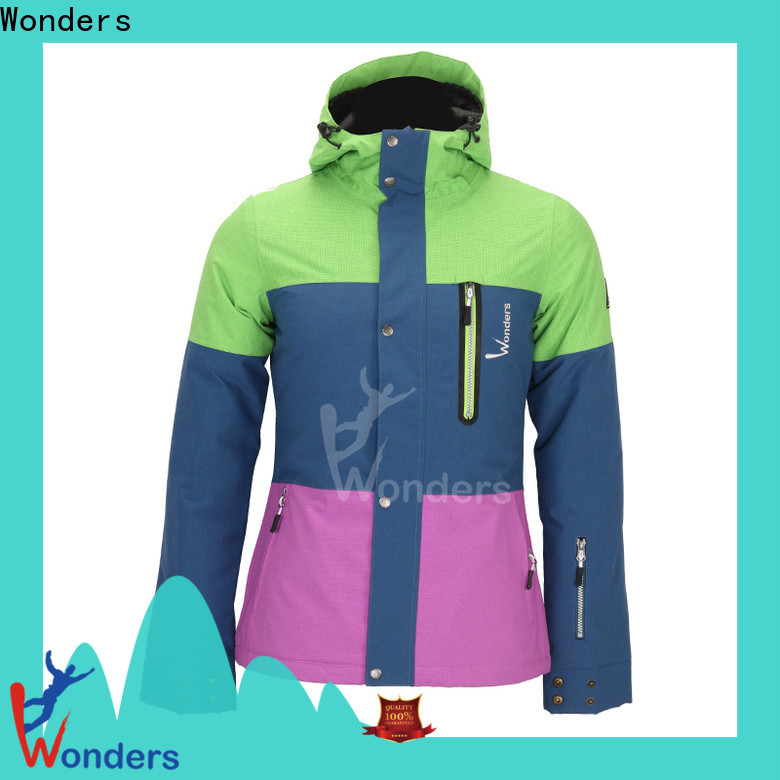 Wonders latest colorful womens ski jackets factory direct supply bulk production