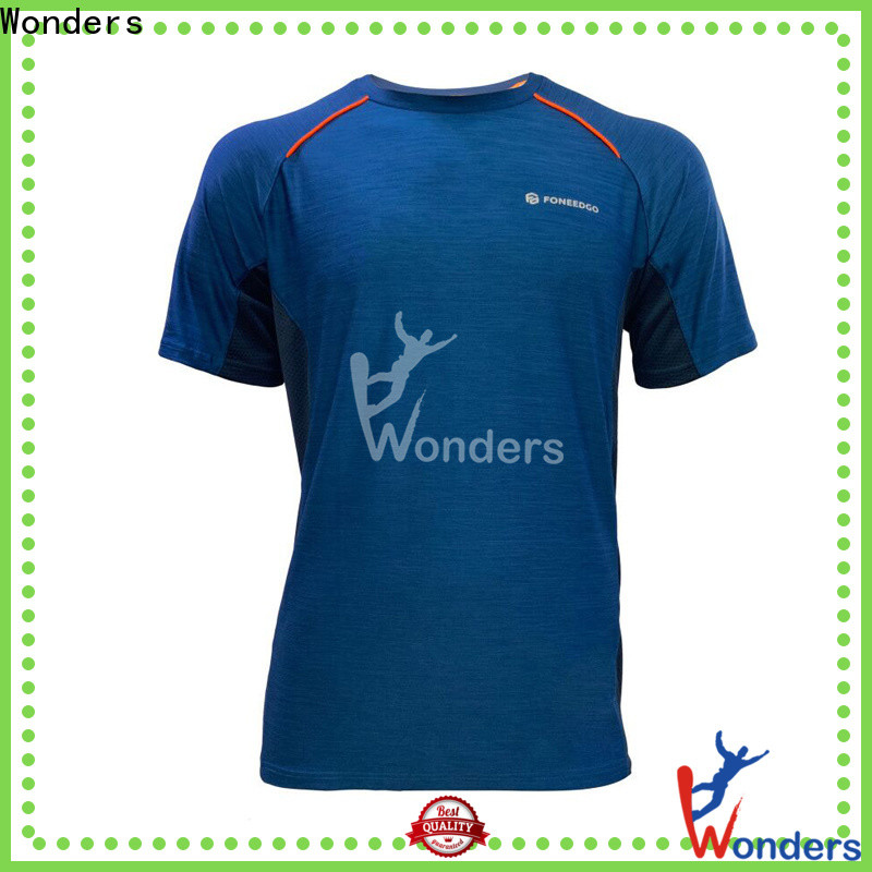 Wonders running shirts factory direct supply for promotion