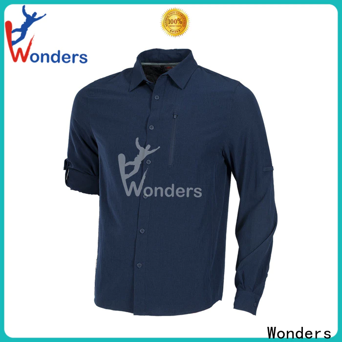 Wonders men's casual shirt styles wholesale bulk production