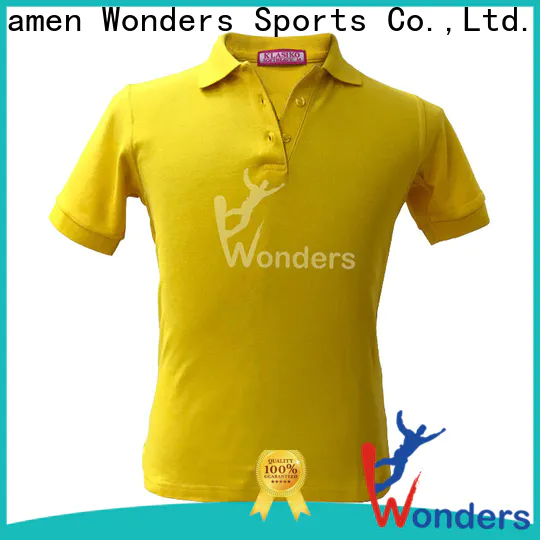 Wonders yellow polo t shirt best manufacturer for promotion