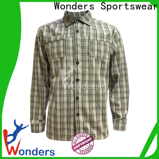 Wonders high quality mens slim casual shirts from China for promotion