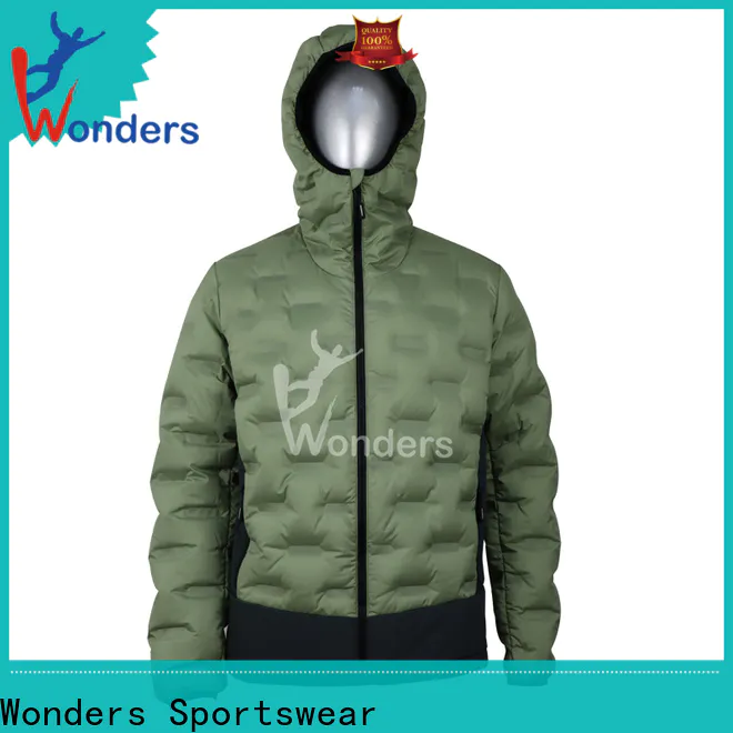 Wonders high quality waterproof down jacket for business bulk production