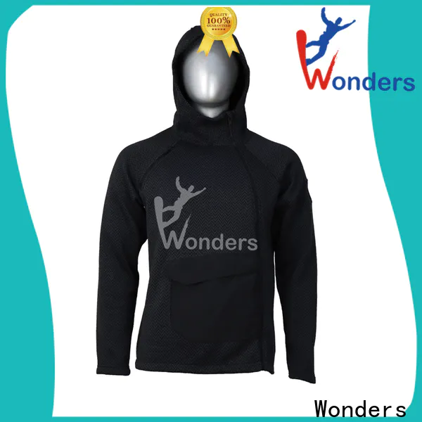 Wonders durable simple zip up hoodies supply for winter