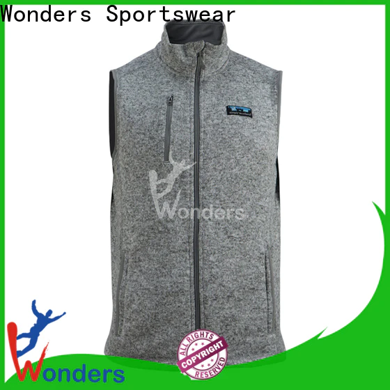 Wonders warm zip up hoodie design for sports