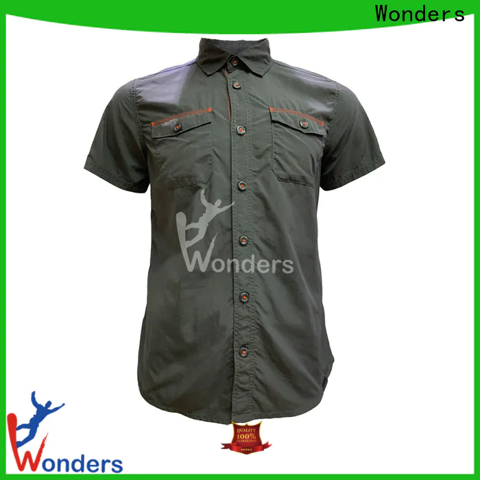 Wonders low-cost men's casual wear shirts wholesale for sports