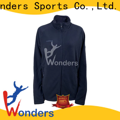 Wonders mens full zip fleece jacket factory direct supply for sports