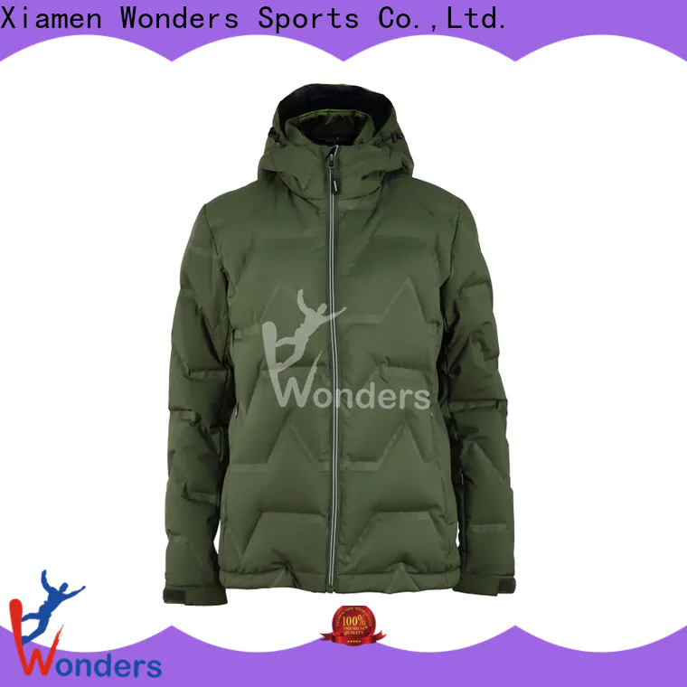 Wonders hooded down jacket design for outdoor