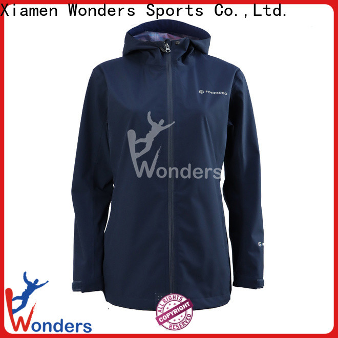 Wonders waterproof breathable rain jacket with good price for promotion