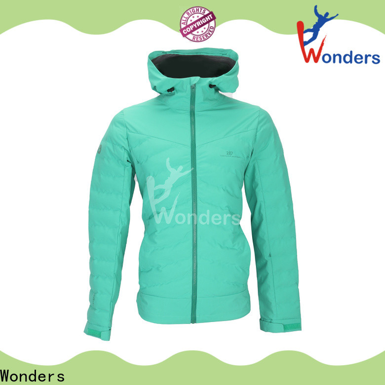 Wonders ladies padded jacket with hood design bulk production