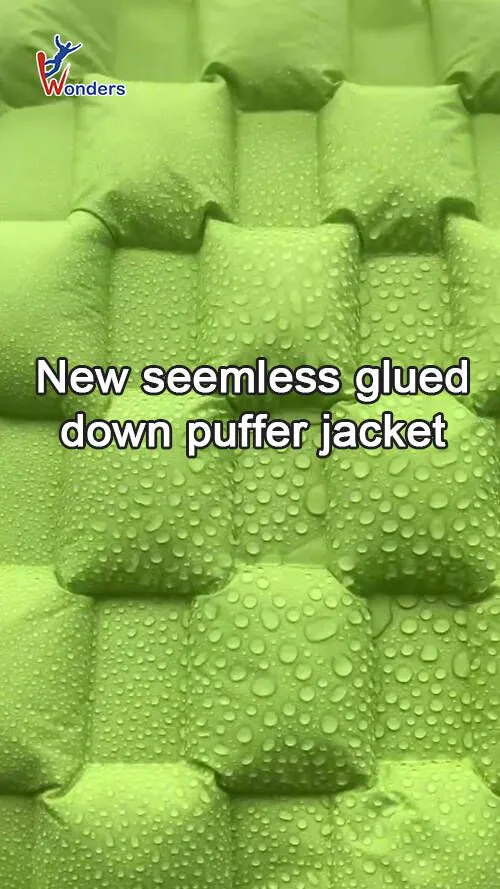 New seemless glued down puffer jacket