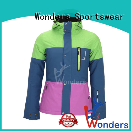 Wonders waterproof insulated ski jacket for business bulk production