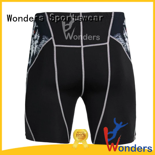 popular black compression shorts from China for sports