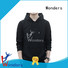 Wonders black pullover hoodie with good price for promotion