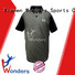 Wonders black short sleeve polo shirt design bulk buy