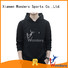 Wonders plain black pullover hoodie best supplier bulk production