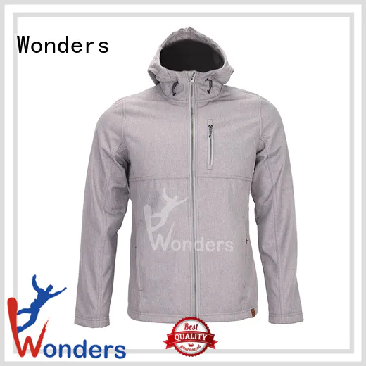 Wonders durable mens softshell jacket factory to keep warming