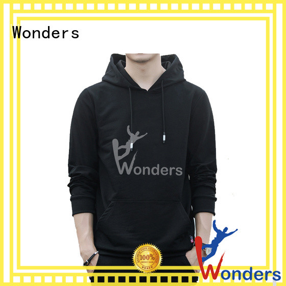Wonders new mens black pullover hoodie wholesale for sale